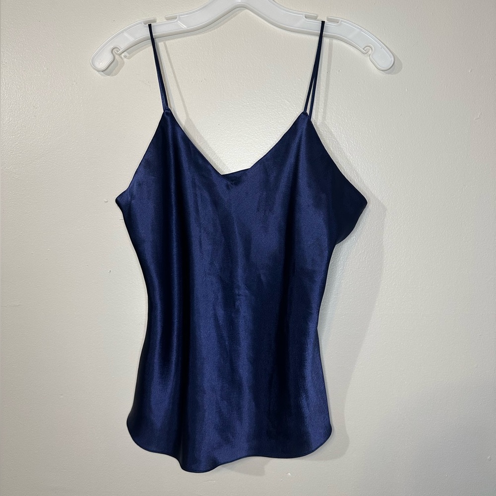 Erika Taylor navy lingerie top